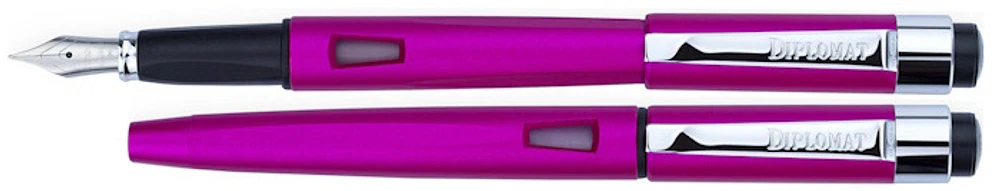 Stylo plume Diplomat, série Magnum Rose vif