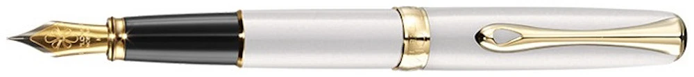 Stylo plume Diplomat, série Excellence A² Blanc perle GT
