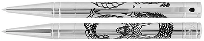 Stylo bille Dupont, S.T., série D-Initial Chrome (Dragon)