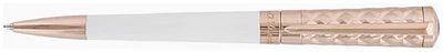 Stylo bille Dupont, S.T., série New Liberté Duo Blanc & Or rose