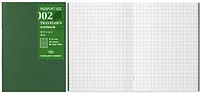 Recharge de carnet Traveler's Company, série Notebook Passport Size Refill Blanc (Quadrillé, 89mm x 124mm)