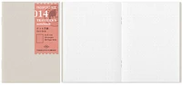 Recharge de carnet Traveler's Company, série Notebook Passport Size Refill Blanc (Pointillé, 89mm x 124mm)