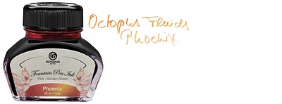 Bouteille d'encre Octopus Fluids, série Sheen Encre Phoenix (30ml)