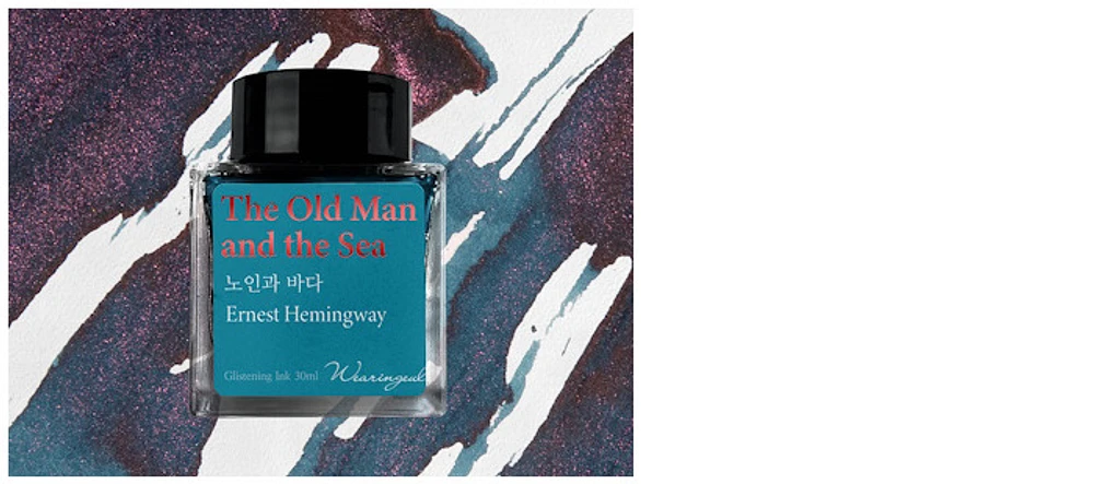 Bouteille d'encre Wearingeul, série World Literature Ink Encre The Old Man and the Sea (30ml)