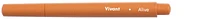 Stylo bille roulante Ciklo, série Couleur Encre orange (Inscription Vivant sur le baril)