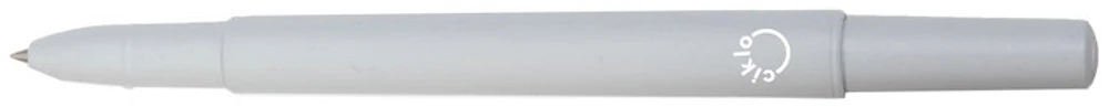 Stylo bille roulante Ciklo, série Couleur Encre bleue (Inscription Ciklo sur le baril gris)