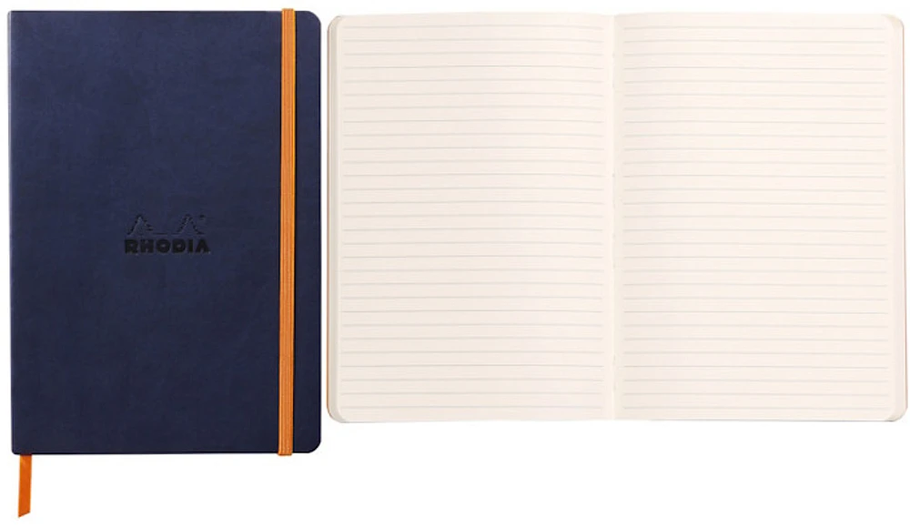 Rhodia Notebook (A5), Rhodiarama A5 series Midnight blue (Softcover, 148 mm x 210 mm, lined)