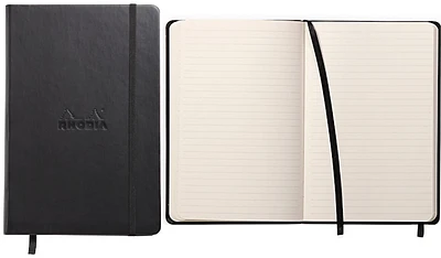 Carnet de notes (A5) Rhodia, série Webnotebook Noir (Couverture rigide, 148 mm x 210 mm