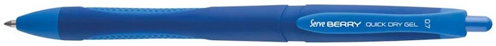 Serve Retractable Gel pen, Berry series Dark blue ink