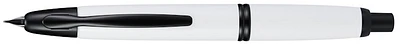 Stylo plume Pilot, série Capless Black Trim Blanc attribut noir