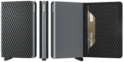 Secrid Card case, Slimwallet Cubic series Black-Titanium