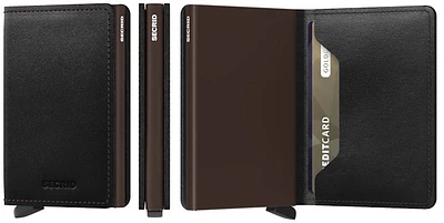 Porte-cartes Secrid, série Slimwallet Original Noir-Brun