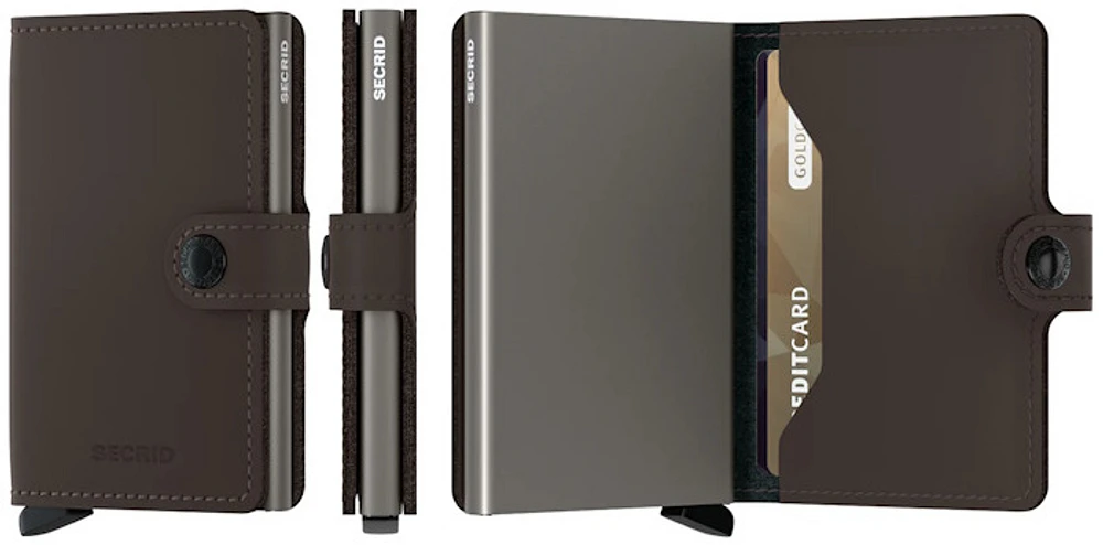 Secrid Card case, Miniwallet Matte series Truffle