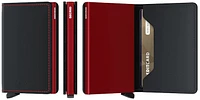 Porte-cartes Secrid, série Slimwallet Matte Noir & Rouge