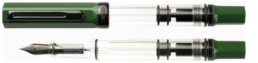 TWSBI Fountain pen, Eco series Irish Green with Onyx