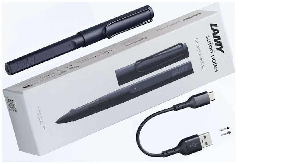 Stylo digital Lamy, série Safari Note + Bleu-noir (Steel black)