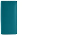 DiLoro Pen pouch, Zippered Leather Pen Holder (3-4 pens) series Turquoise green