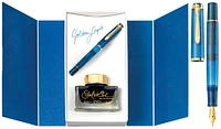 Ensemble stylo plume Pelikan, série Édition Spéciale Classic M200 Golden Lapis