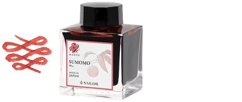 Sailor ink bottle, Manyo series Sumomo ink - 50ml