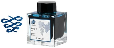 Bouteille d'encre Sailor, série Manyo Encre Budo - 50ml