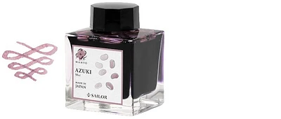 Bouteille d'encre Sailor, série Manyo Encre Azuki - 50ml