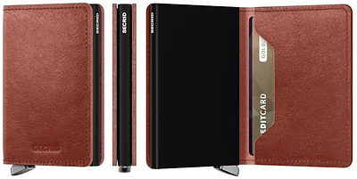 Porte-cartes Secrid, série Premium Slimwallet Brun (Basco Brown)