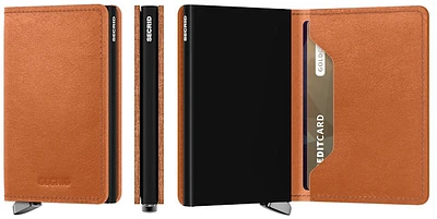 Secrid Card case, Premium Slimwallet series Cognac (Basco Cognac)