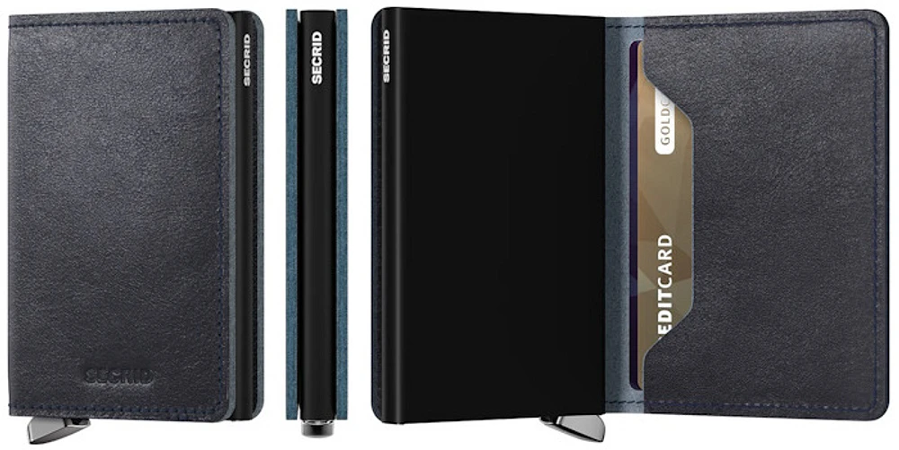Secrid Card case, Premium Slimwallet series Navy (Basco Navy)