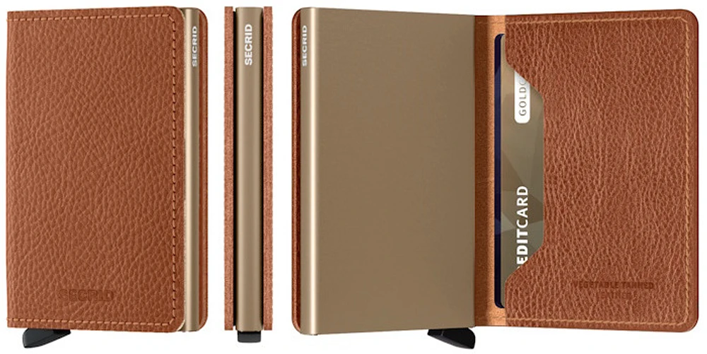 Porte-cartes Secrid, série Slimwallet Veg Caramel (Caramello-Sand)