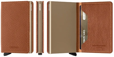Porte-cartes Secrid, série Slimwallet Veg Caramel (Caramello-Sand)