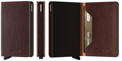 Porte-cartes Secrid, série Slimwallet Veg Brun foncé (Espresso-Brown)