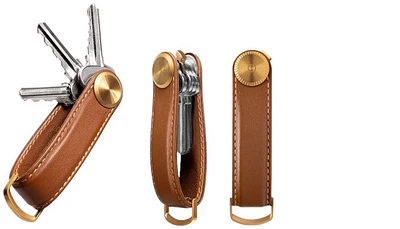 Organisateur de clé Orbitkey, série Pro Leather Brun (Cedar) 