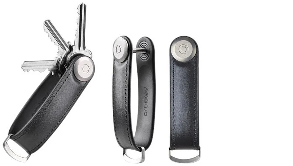 Orbitkey Key organizer, Hybrid Leather series Black