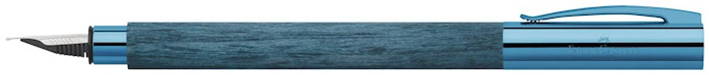 Stylo plume Faber-Castell Design, série Édition Limitée Ambition Wood Bleu