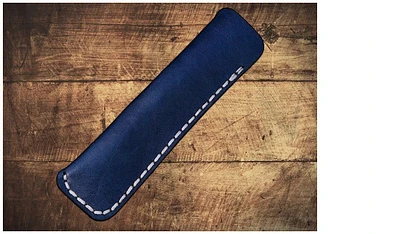 Galen Leather Co. Pen pouch, Leather Single Pen Case series Navy Blue