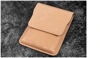 Étui pour stylo Galen Leather Co., série Leather Flap Pen Case (5) Non teint 