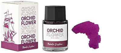 Bouteille d'encre Nahvalur, série Explorer Encre Orchid Flower (20ml)