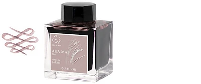 Sailor ink bottle, Manyo Limited Edition series Aka-Mai ink - 50ml