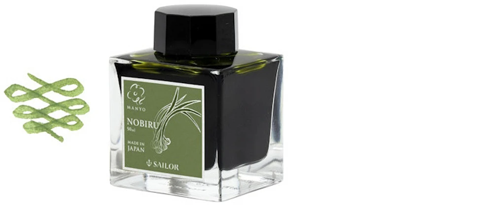 Sailor ink bottle, Manyo Limited Edition series Nobiru ink - 50ml