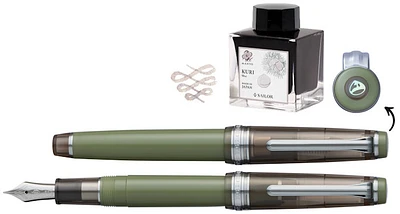 Sailor Fountain pen set, Pro Gear Slim Manyo No.3 Limited Edition series Chestnut