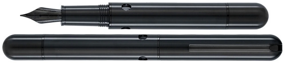 Nahvalur Fountain pen, Nautilus Ti Black series (14kt nib)
