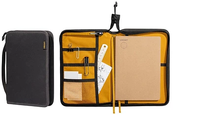 Carnet de notes Lochby, série Field Folio A5 Charcoal - Doré (Bumblebee) 