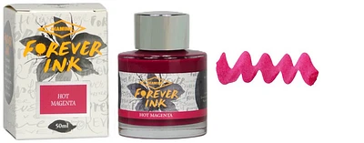 Diamine Ink bottle, Forever series Hot Magenta ink (50ml)