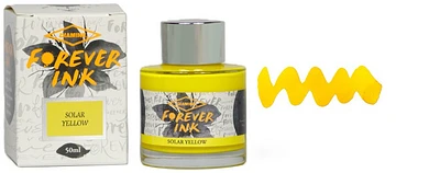 Bouteille d'encre Diamine, série Forever Encre Solar Yellow (50ml) 