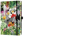 Carnet de notes (A5) Castelli, série Eden Zèbre (Ligné, couverture rigide)