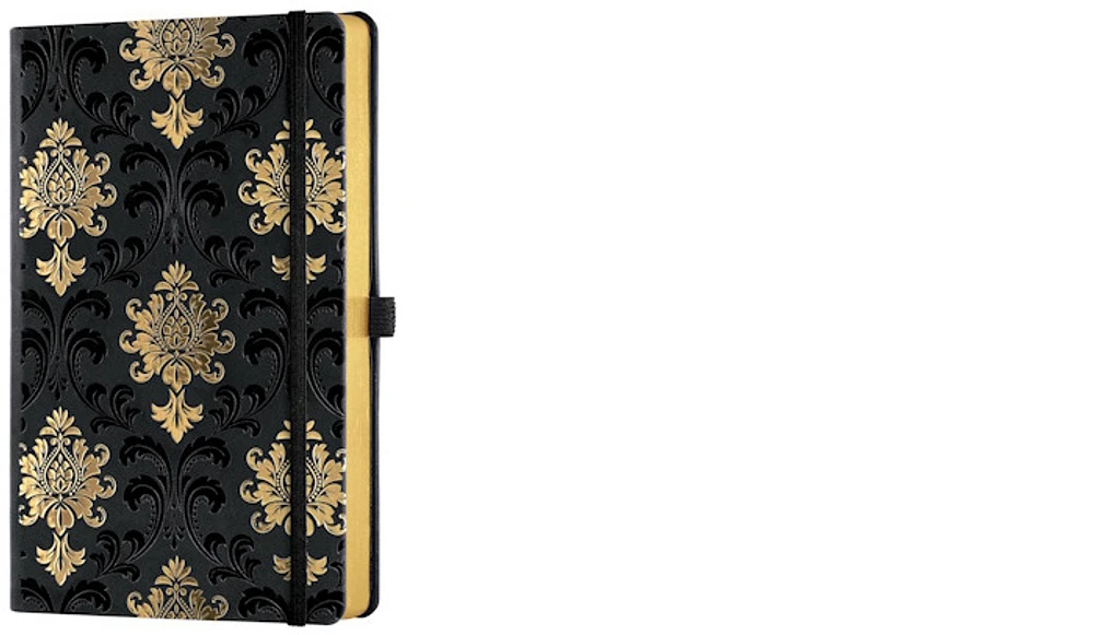 Castelli Notebook (A5), Gold series Baroque (Ruled, rigid cover)