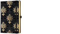 Castelli Notebook (A5), Gold series Baroque (Ruled, rigid cover)