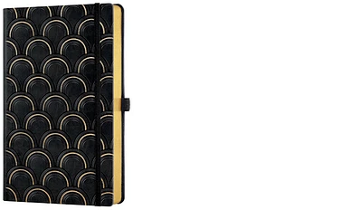 Carnet de notes (A5) Castelli, série Doré - Art Deco (Ligné, couverture rigide)
