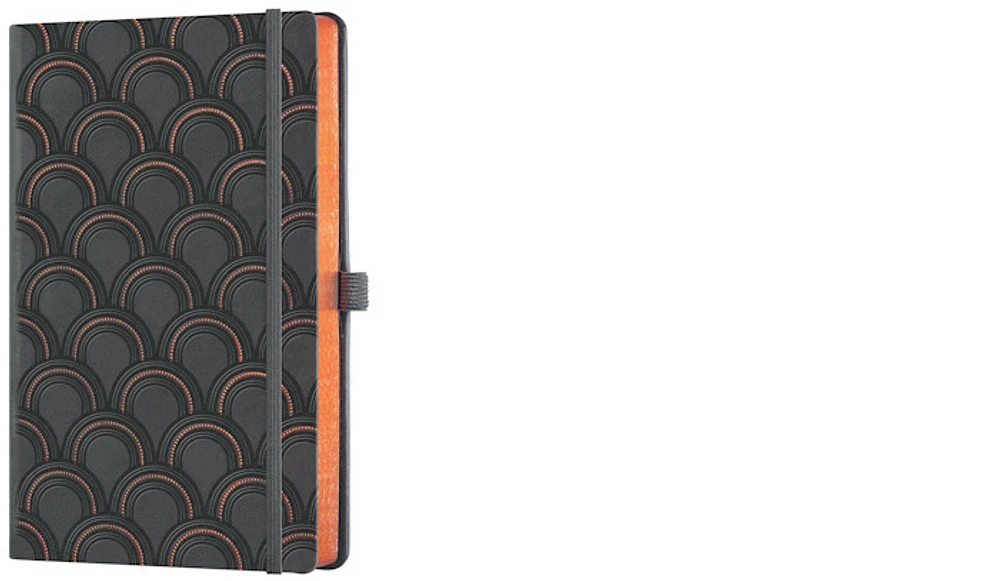 Carnet de notes (A5) Castelli, série Cuivré - Art Deco (Ligné, couverture rigide)