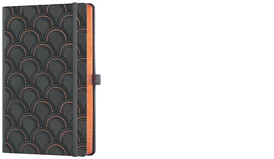 Carnet de notes (A5) Castelli, série Cuivré - Art Deco (Ligné, couverture rigide)